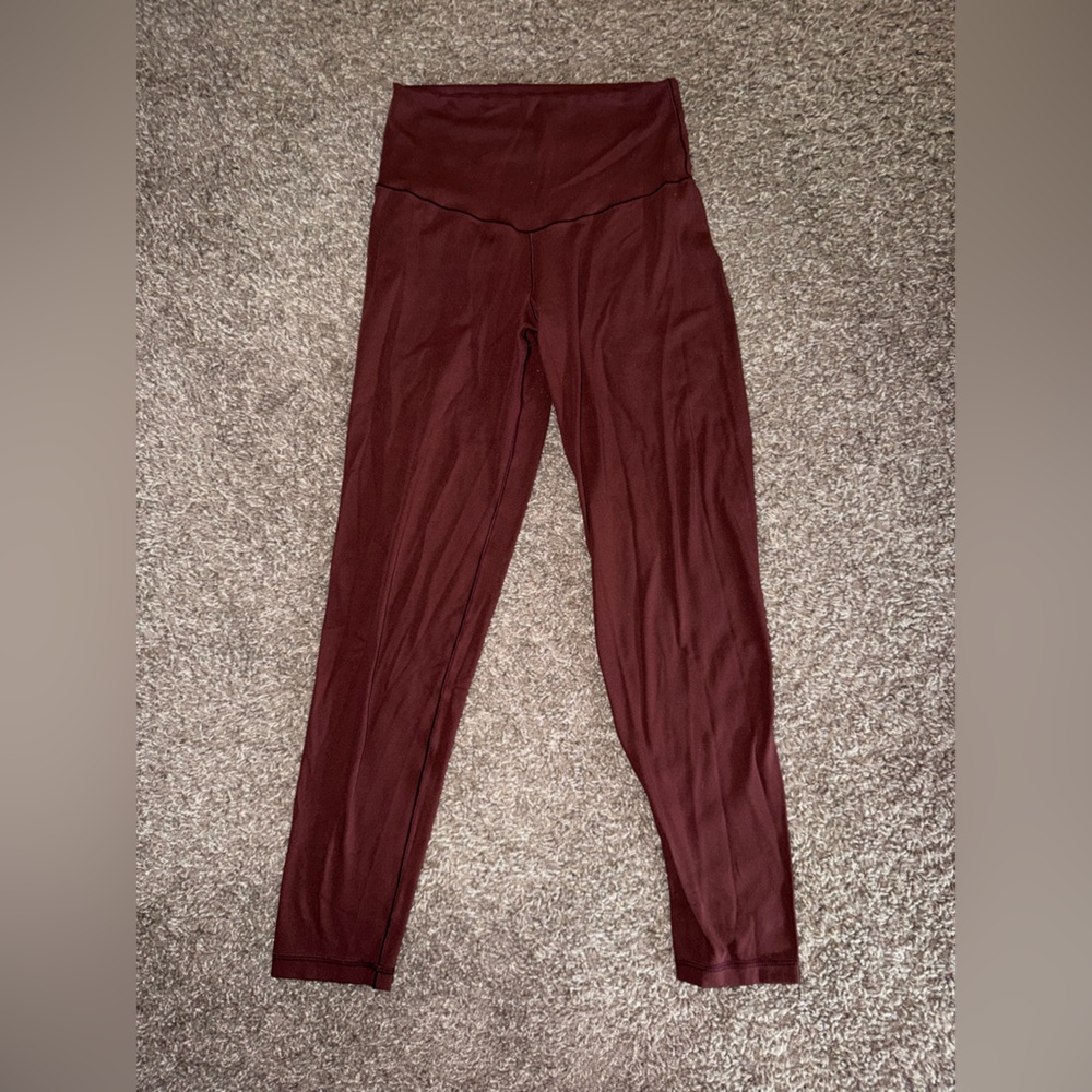Aerie Offline Burgundy Leggings
